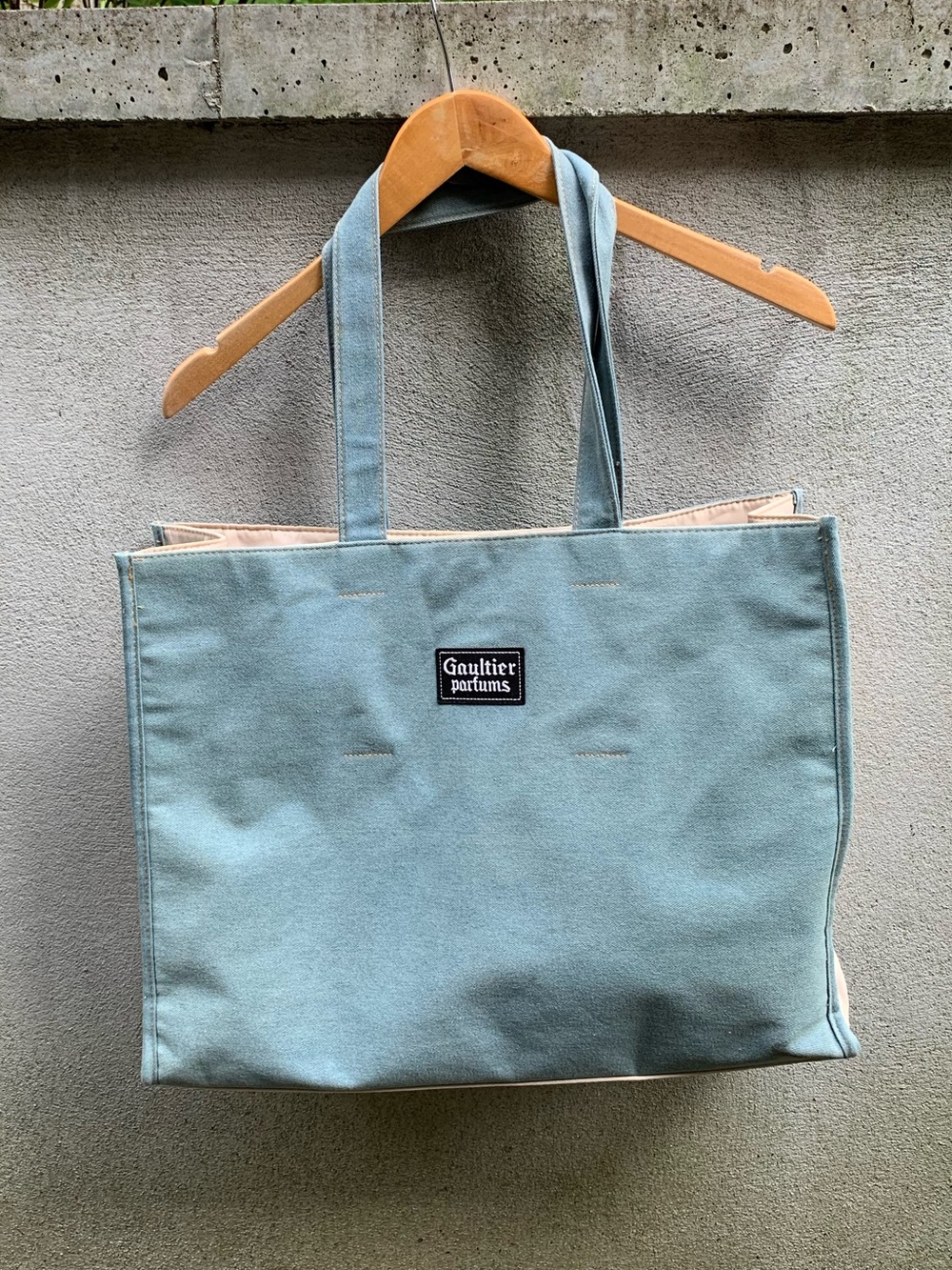 Jean Paul Gaultier Parfums Denim Look Roomy Tote Bag